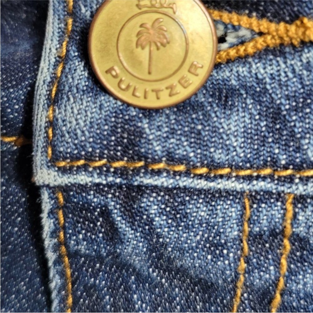 Women's - Lilly Pulitzer Rainbow Stitched Flare Jeans, Size 6 - Picture 2 of 8